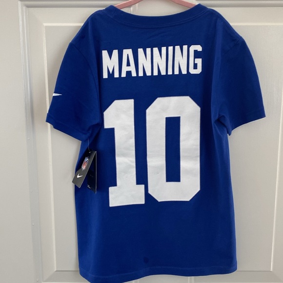 NEW Nike New York Giants Eli Manning #10 Tee Shirt Jersey. Child Small - Picture 1 of 9